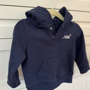 Kith baby size 3-6M navy blue sweater and sweatpant set.